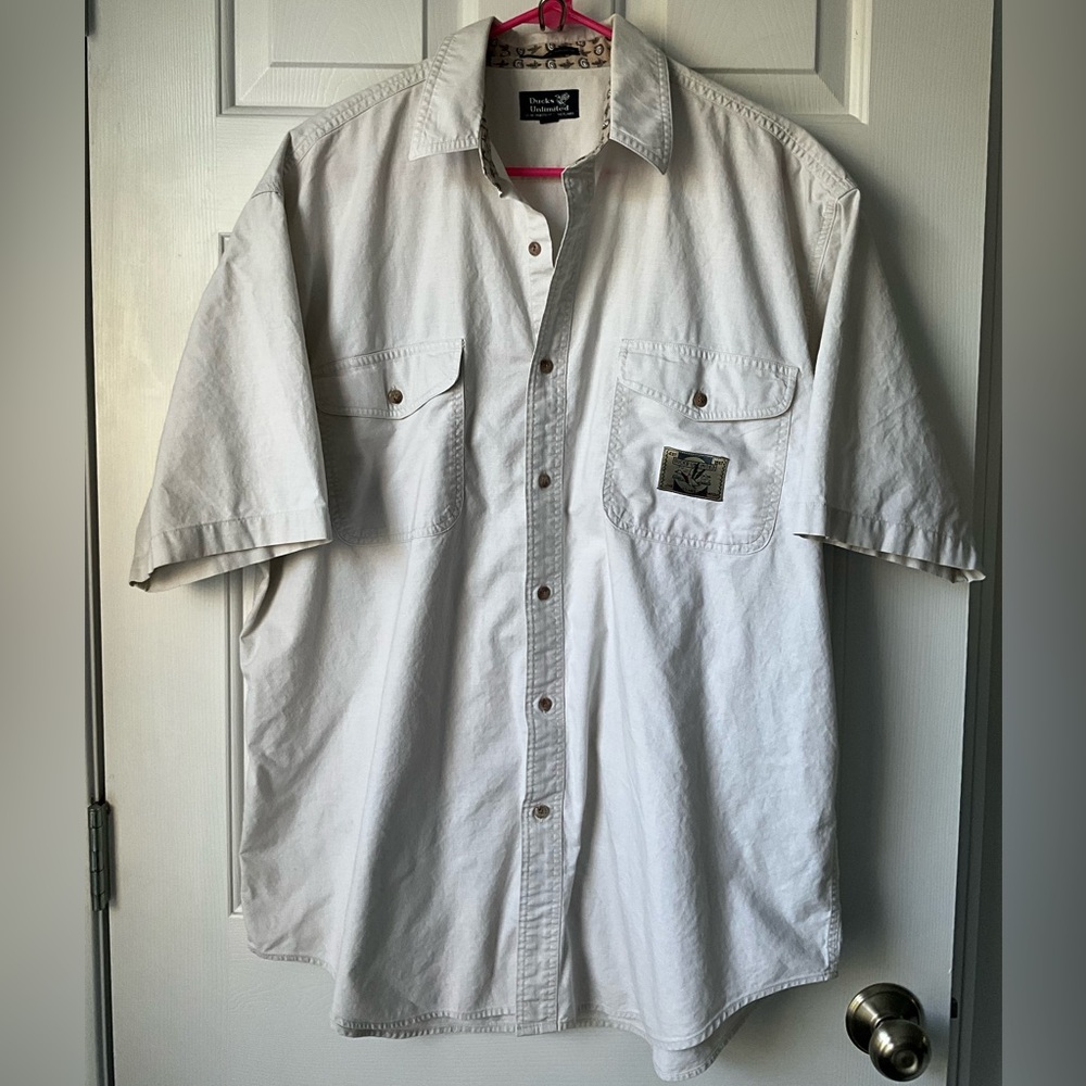 Ducks Unlimited button down, size Large